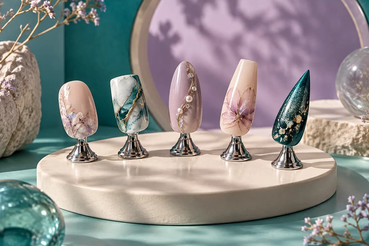 Nail Shape: GLAZEM nail-art campaign concept