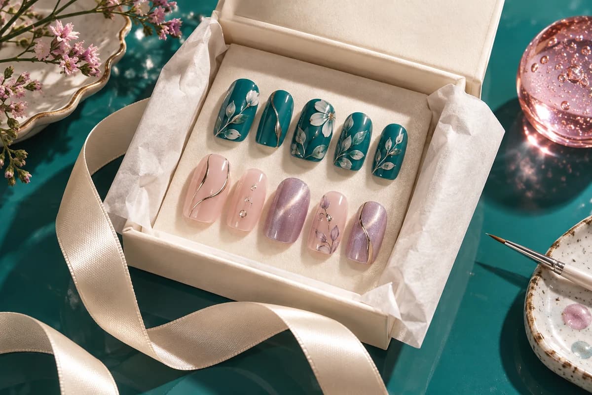 New In: GLAZEM nail-art campaign concept
